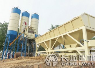 hzs50搅拌站产量高价格实惠深受用户称赞